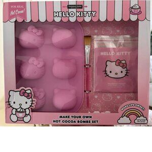 HELLO KITTY Make Your Own Hot Cocoa Bomb Gift Set Silicone Molds Chocolate NIP